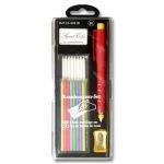 Porte mine craies et recharge avec taille crayon inclus