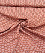 Tissu popeline de coton Umbrella brique