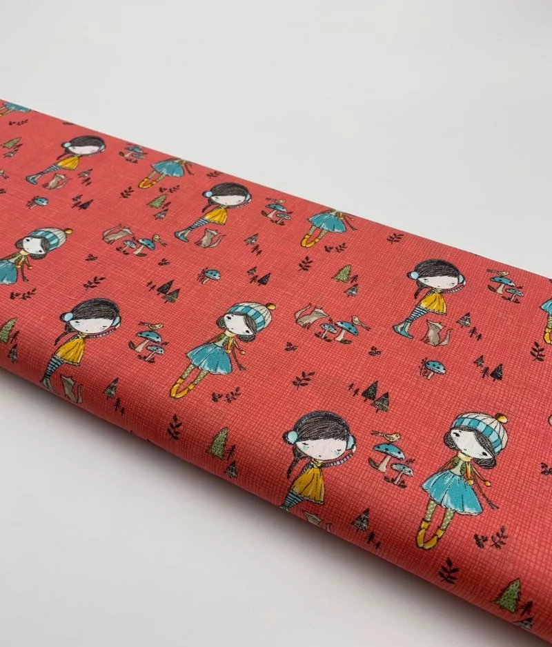 Tissu popeline de coton Outdoor girls by Poppy Europe