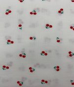 Tissu popeline de coton mini cherries