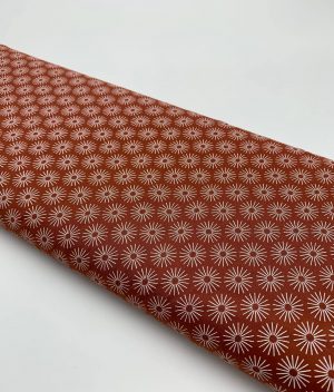 Tissu popeline de coton Umbrella brique