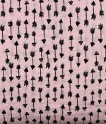 Tissu popeline de coton Arrows pink by Poppy Europe