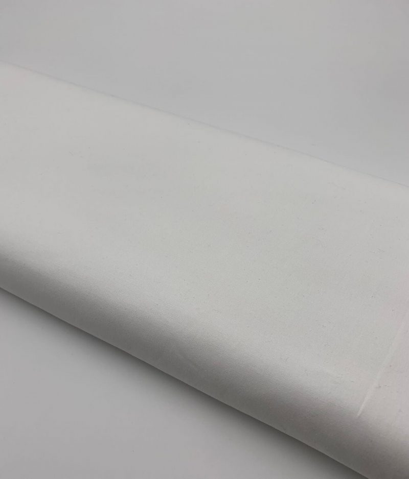 Tissu 100% coton blanc
