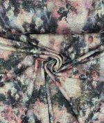 Tissu jersey lurex imprimé abstract multicouleur