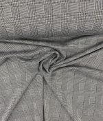 Tissu jacquard motif Prince-De-Galle noir-blanc