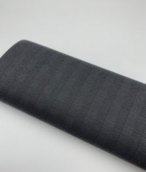 Tissu jacquard motif Prince-De-Galle gris