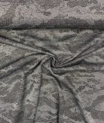 Tissu jacquard abstrait de couleur gris