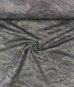 Tissu jacquard abstrait de couleur noir camel