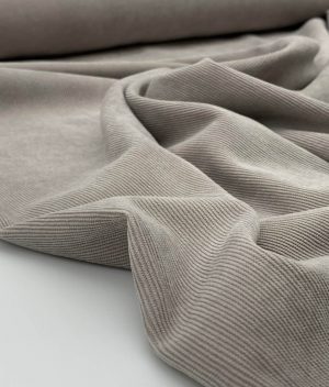 Tissu velours côtelé couleur gris