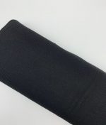 Tissu jersey côtelé noir