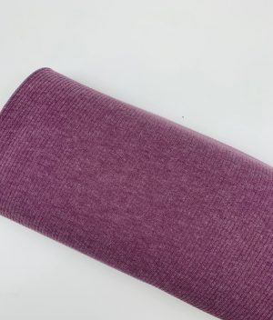 Tissu jersey côtelé lila