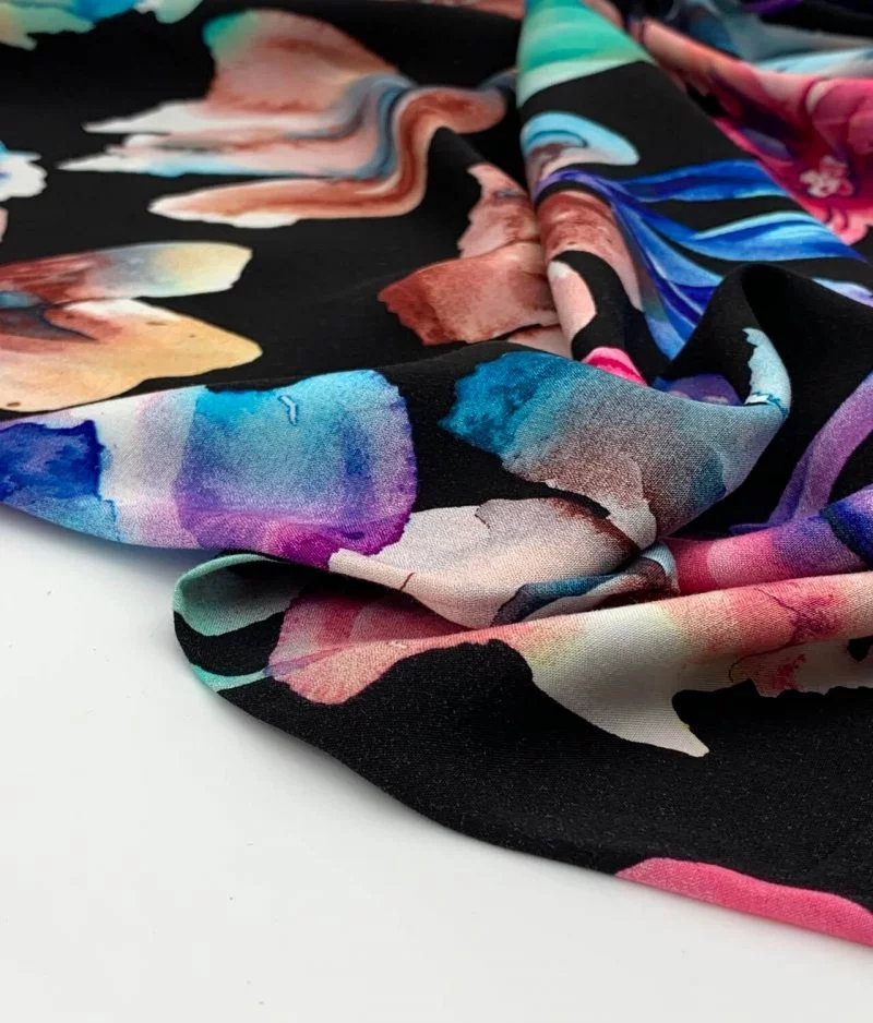 Tissu viscose radiance space bloem