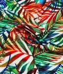Tissu viscose fleuris palm jumey
