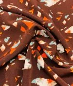tissu satin pearl peach cos