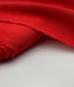 Tissu viscose lin johanna rouge