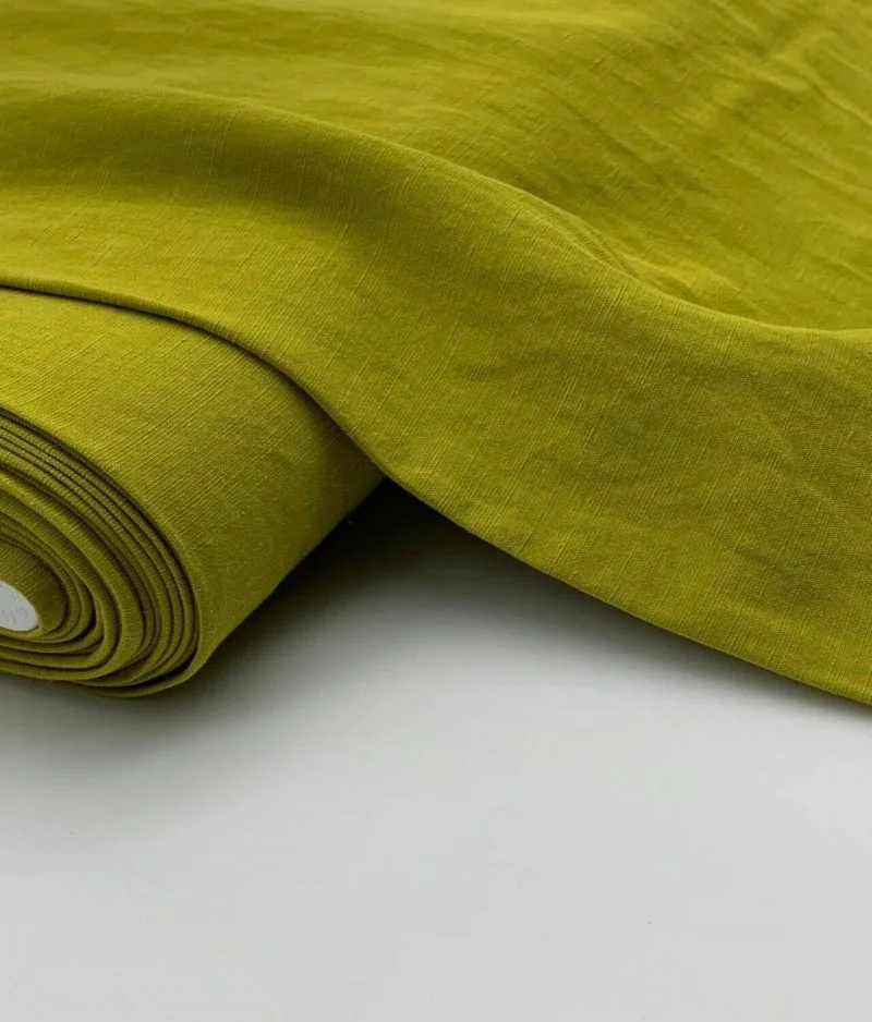 Tissu viscose lin johanna lime