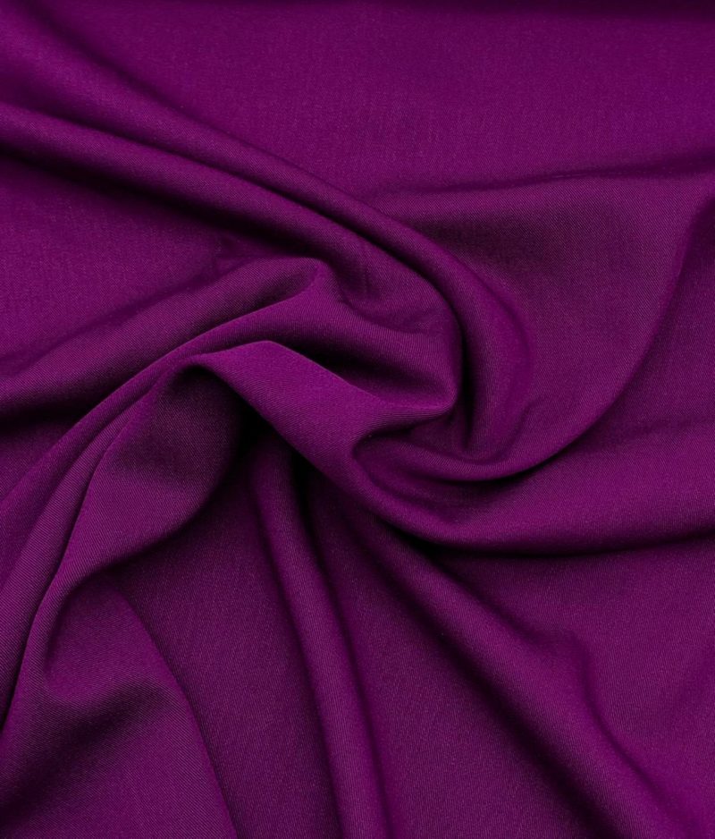 Tissu viscose stretch uni purple